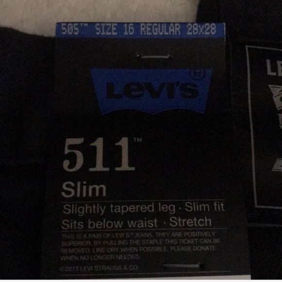 NWT Levi’s 511 Slim Jeans - Picture 7 of 7